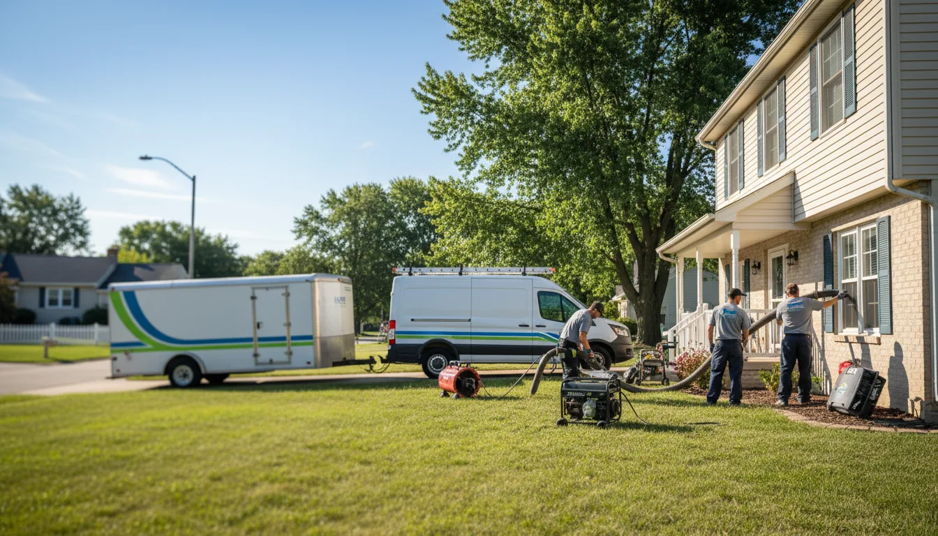 Flooded Basement Restoration And Cleanup With Repair in Burbank, OH near me